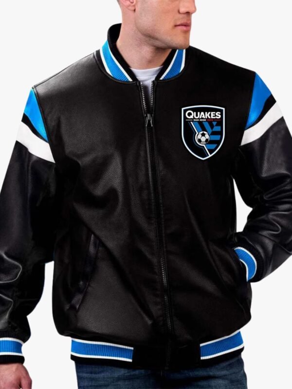 MLS San Jose Earthquakes Varsity Leather Jacket
