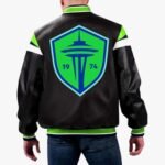 MLS Seattle Sounders FC Varsity Leather Jacket