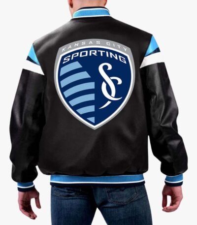 MLS Sporting Kansas City Varsity Leather Jacket