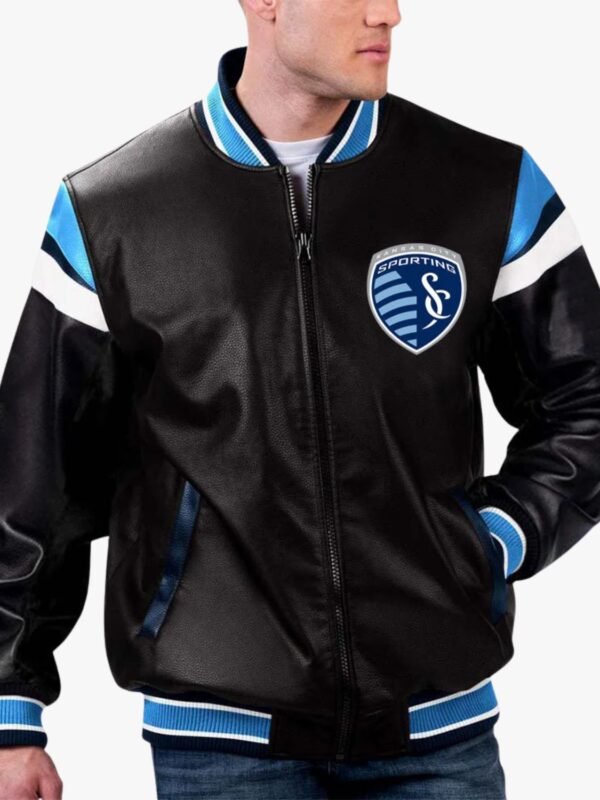MLS Sporting Kansas City Varsity Leather Jacket