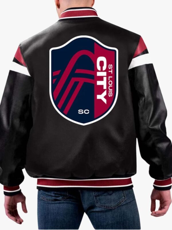 MLS St Louis City SC Varsity Leather Jacket