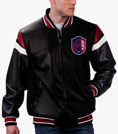 MLS St Louis City SC Varsity Leather Jacket
