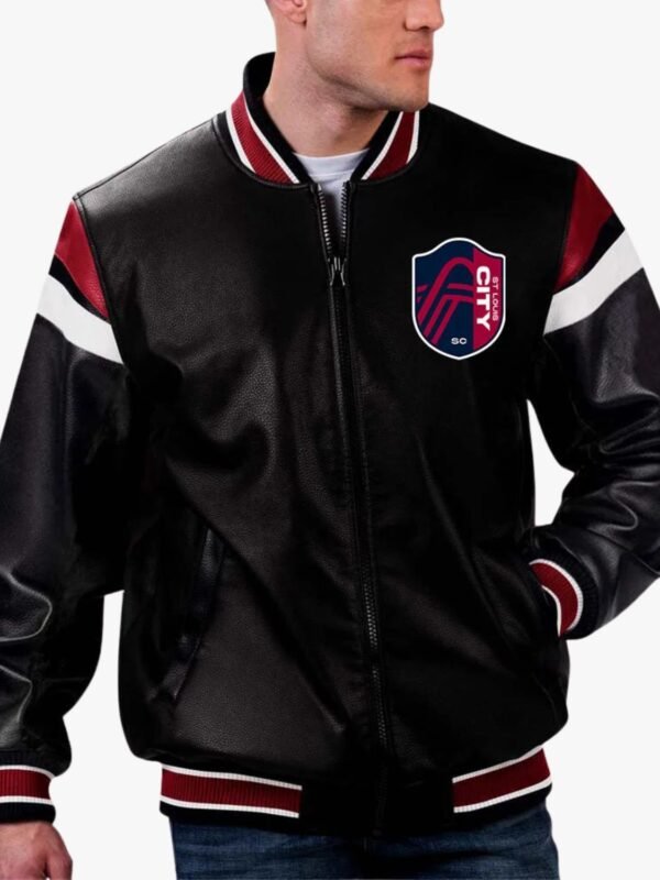 MLS St Louis City SC Varsity Leather Jacket