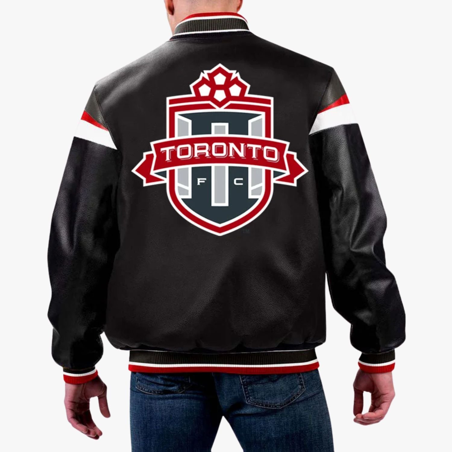 MLS Toronto FC Varsity Leather Jacket MLS Toronto FC Varsity Leather Jacket