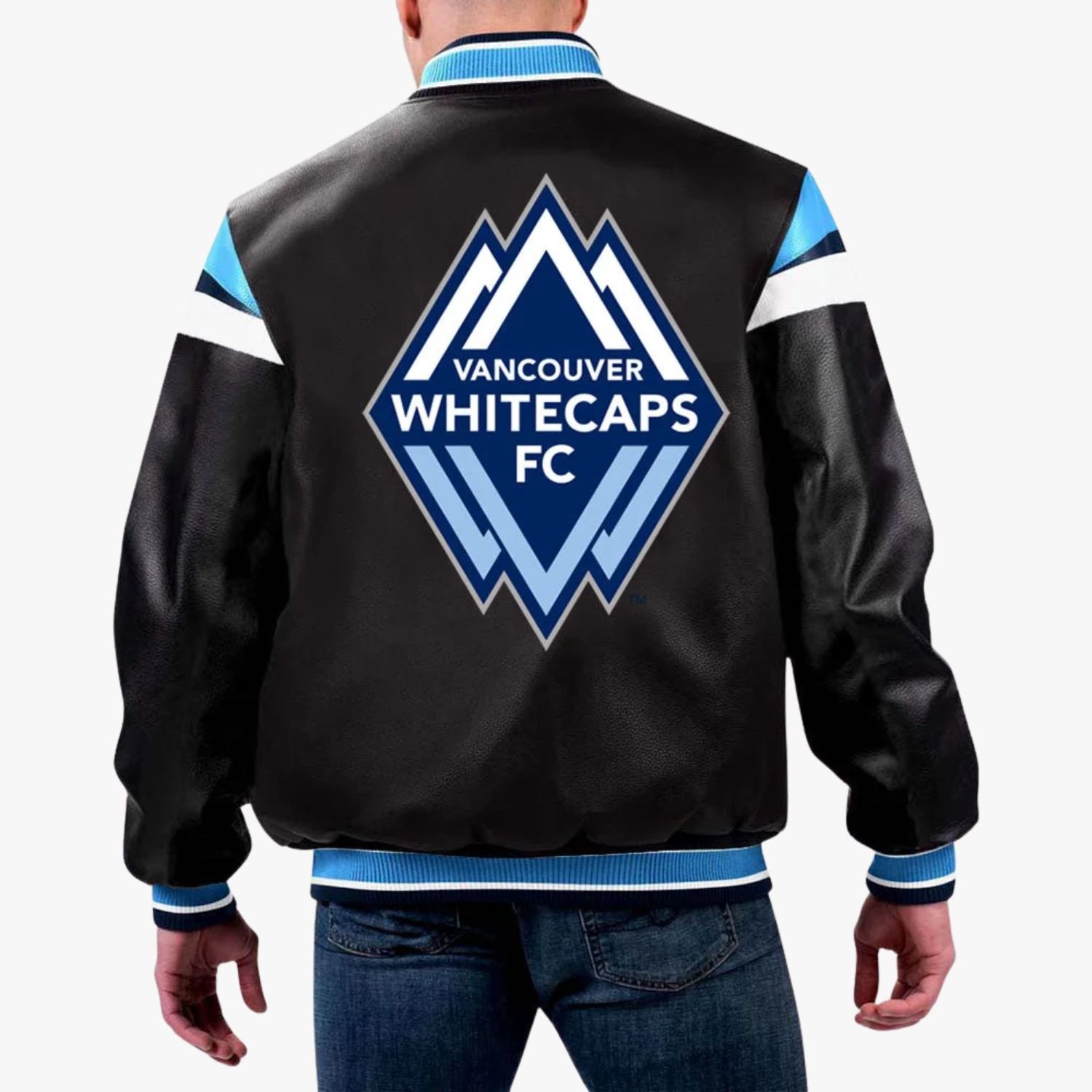 MLS Vancouver Whitecaps Varsity Leather Jacket MLS Vancouver Whitecaps Varsity Leather Jacket