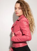Margot Robbie Barbie Pink Leather Jacket