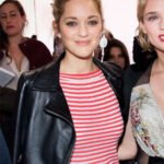 Marion Cotillard Black Leather Jacket