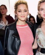 Marion Cotillard Black Leather Jacket