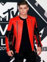 Martin Garrix Mtv European Music Awards Leather Jacket