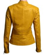 Megan Fox Yellow Leather Jacket