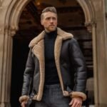 Men B3 Aviator Jacket Shearling Leather Jacket