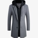 Men Casual Warm Winter Wool Coat