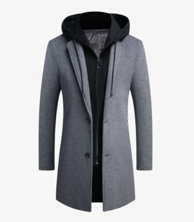 Men Casual Warm Winter Wool Coat