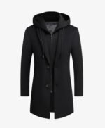 Men Casual Warm Winter Wool Coat