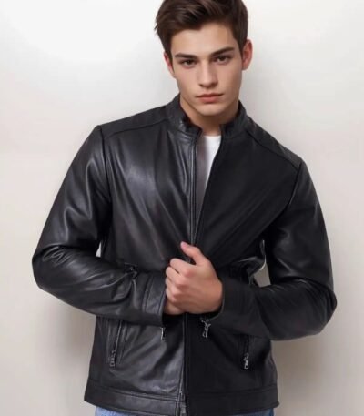 Men Club Night Classic Leather Jacket