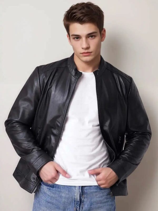 Men Club Night Classic Leather Jacket