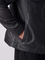 Men Shadow Luxe Leather Jacket