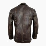 Men Stylish Cafe Racer Biker Distressed Brown Leather Jacket