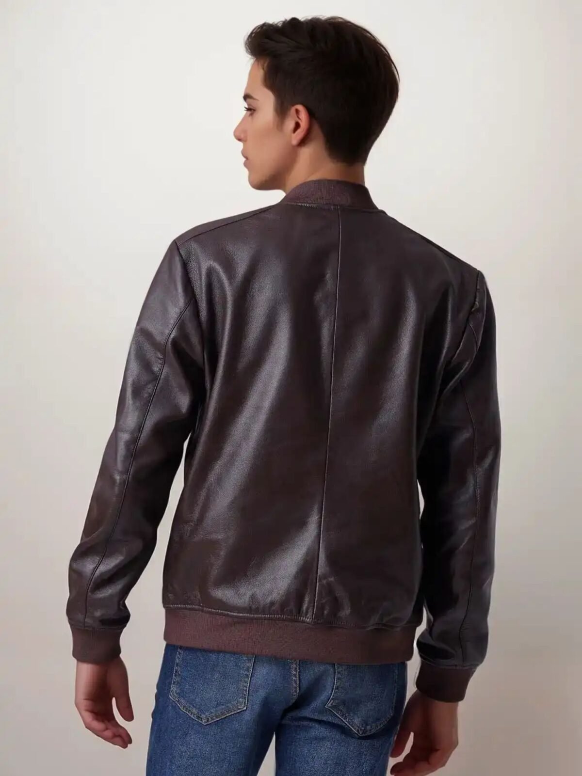 Men Urban Luxe Brown Bomber