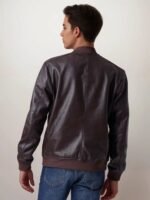 Men Urban Luxe Brown Bomber