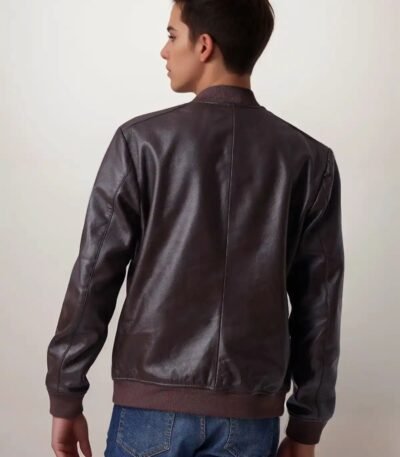 Men Urban Luxe Brown Bomber