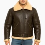 Mens Aviator B3 Bomber Sheepskin Jacket