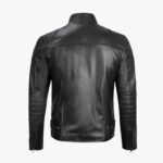 Men's Black Classic Style Motorcycle Leather Jacket