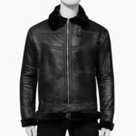 Men's Black Shearling Jacket