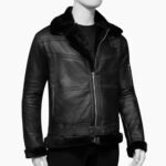 Men's Black Shearling Jacket