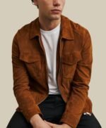 Men's Brown Genuine Suede Soft Leather Jacket