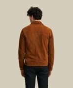 Men's Brown Genuine Suede Soft Leather Jacket