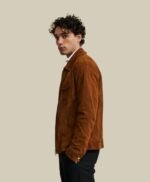 Men's Brown Genuine Suede Soft Leather Jacket