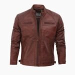 Men's Brown Motorcycle Leather Jacket