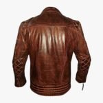 Men's Diamond Quilted Vintage Leather Biker Jacket