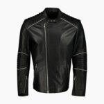 Men's Hamilton Racer Biker Style Leather Jacket