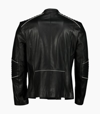 Men's Hamilton Racer Biker Style Leather Jacket