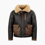 Mens J-20 Pilot Fur Chocolate Sheepskin Jacket