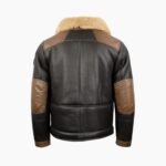 Mens J-20 Pilot Fur Chocolate Sheepskin Jacket
