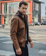 Mens Leather Jacket With Removable Hood Genuine Style Leather Jackets