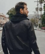 Mens Leather Jacket With Removable Hood Genuine Style Leather Jackets