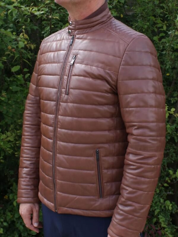 Mens Light Brown Leather Jacket