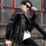 Mens Multi Zipper Biker Genuine Style Leather Jackets