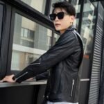 Mens Multi Zipper Biker Genuine Style Leather Jackets