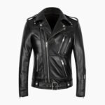 Mens Multi Zipper Biker Genuine Style Leather Jackets