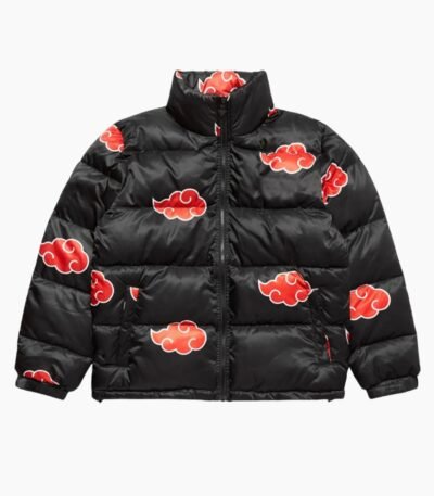 Men's Puffer Akatsuki Black Jacket