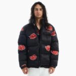 Men's Puffer Akatsuki Black Jacket