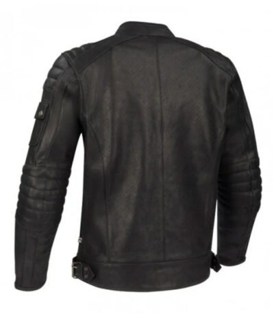 Mens Quilted Leather Moto Jacket