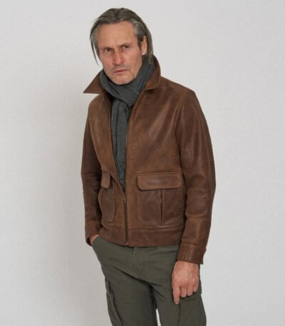 Men's Rugged and Characterful Premium Leather Jacket