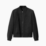 Men's Suede Bomber Leather Jacket