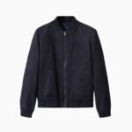Men's Suede Bomber Leather Jacket